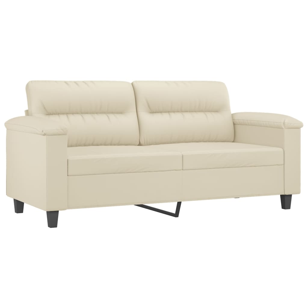 2-sitssoffa grädde 140 cm konstläder