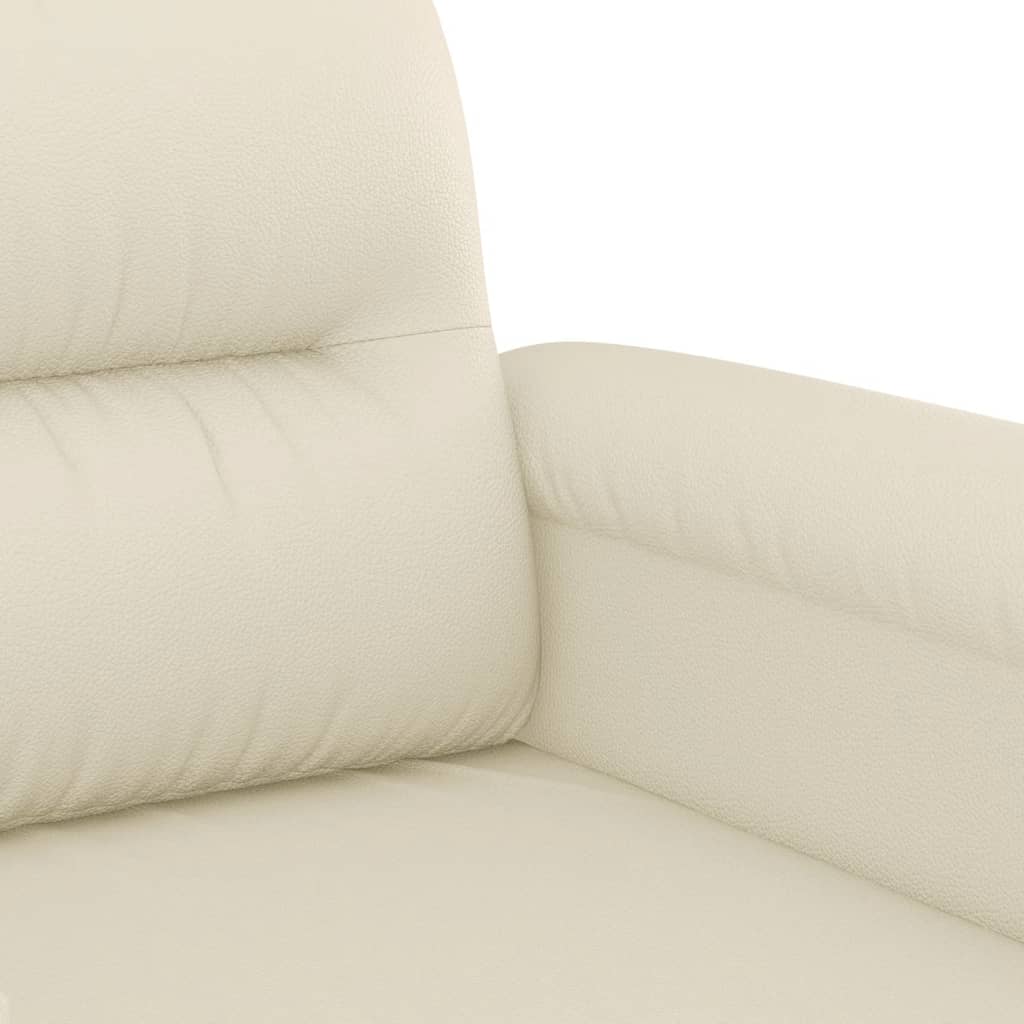 2-sitssoffa grädde 140 cm konstläder