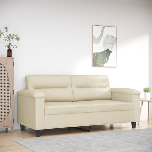 2-sitssoffa grädde 140 cm konstläder