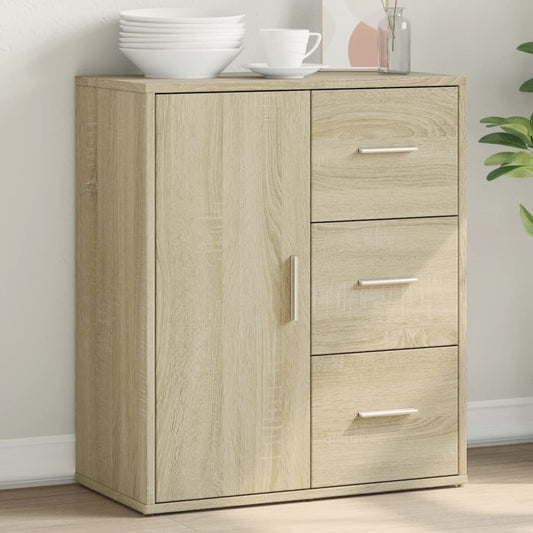 Skänk sonoma-ek 60x31x70 cm konstruerat trä
