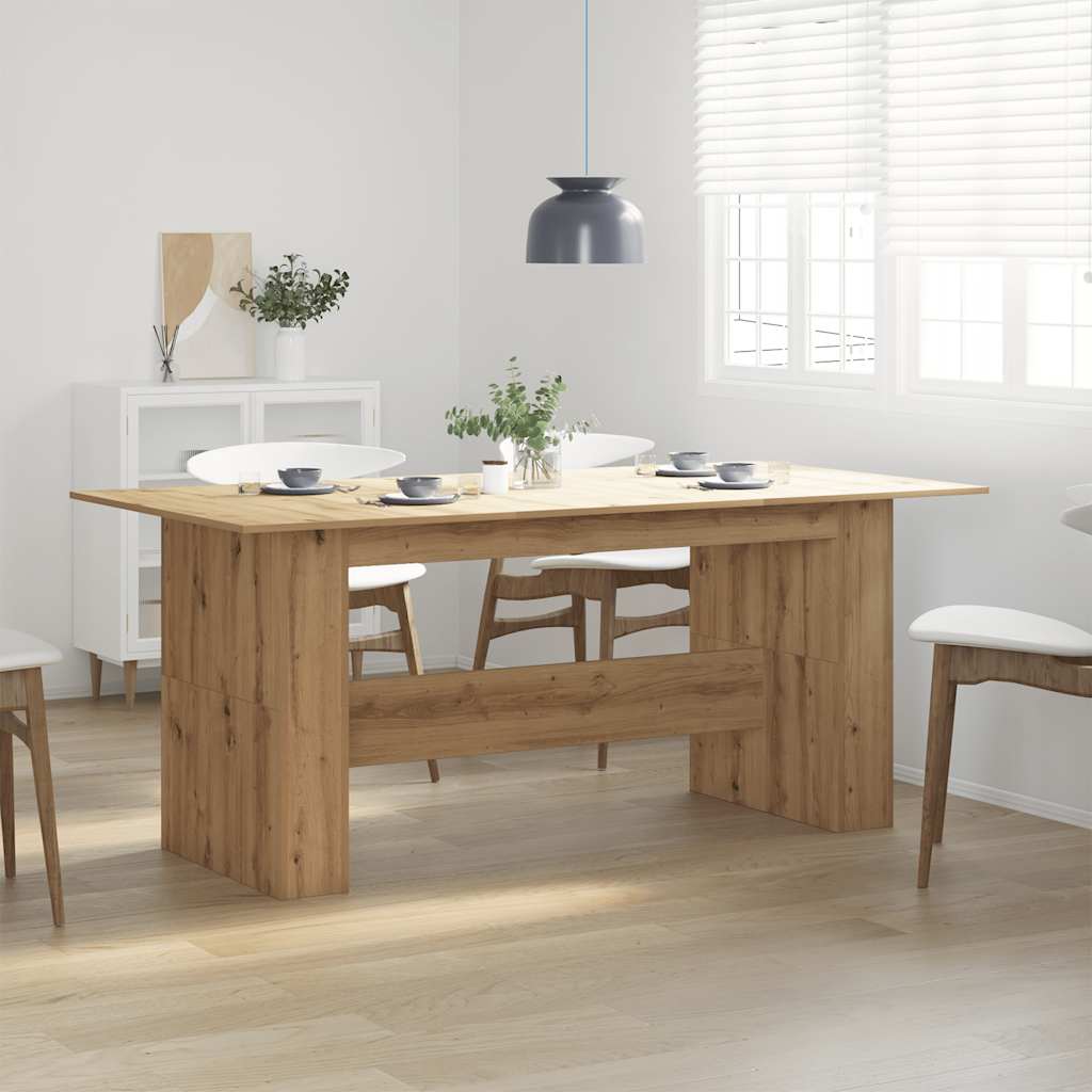 Matbord artisan ek 180x90x76 cm konstruerat trä