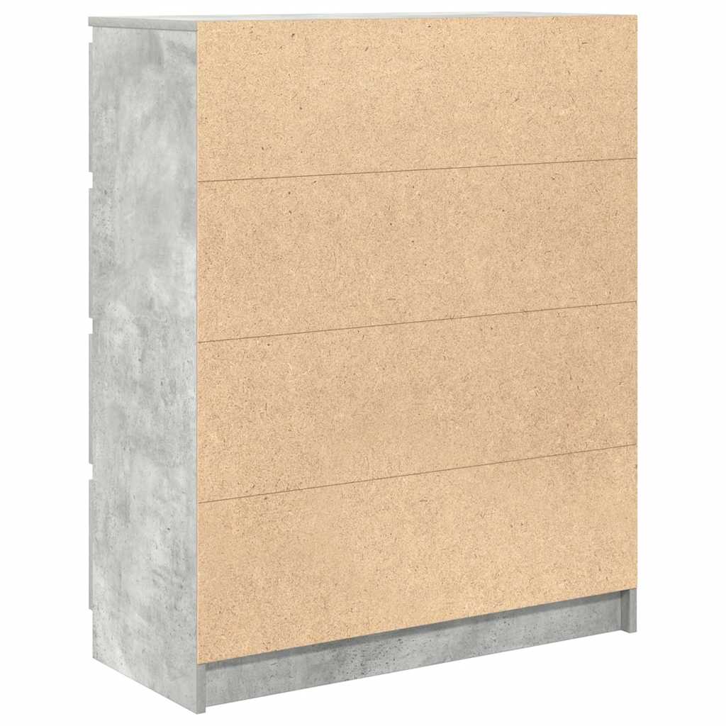 Skänk i betong grå 80x35x99 cm konstruerat trä