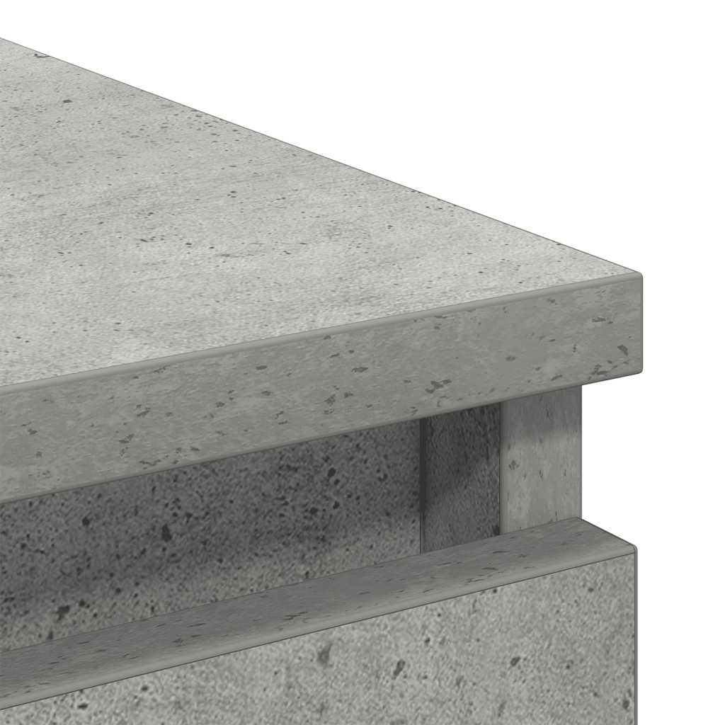 Skänk i betong grå 80x35x99 cm konstruerat trä